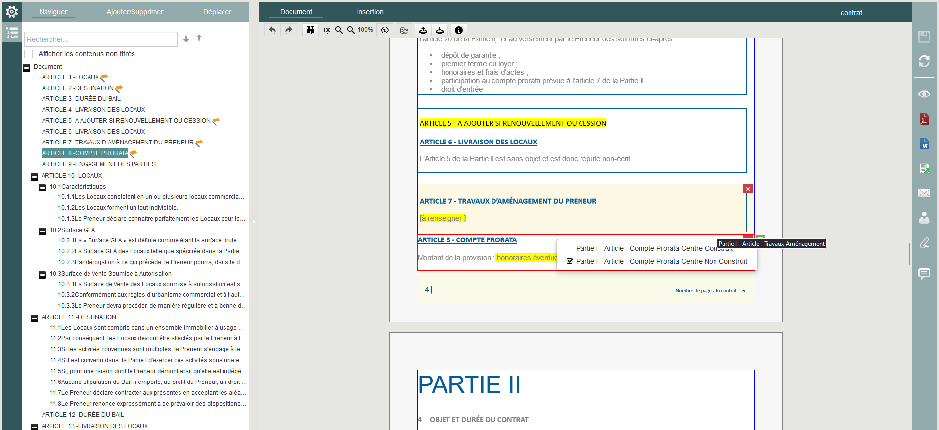 screenshot of KSL Contract Manager
